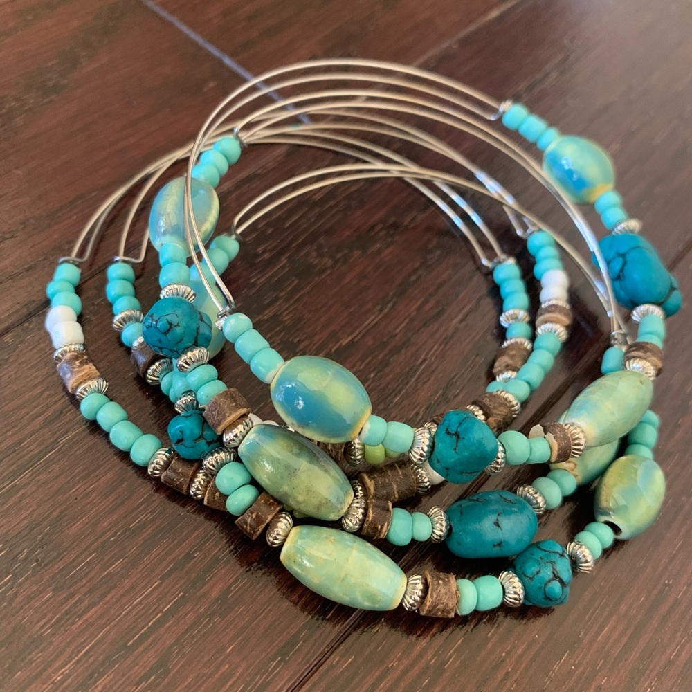 Stone Bangle Set
